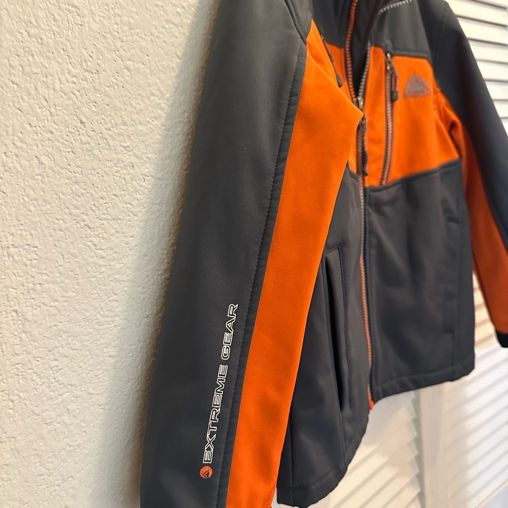 Snozu Vibrant Orange and Charcoal Jacket - Picture 4 of 7